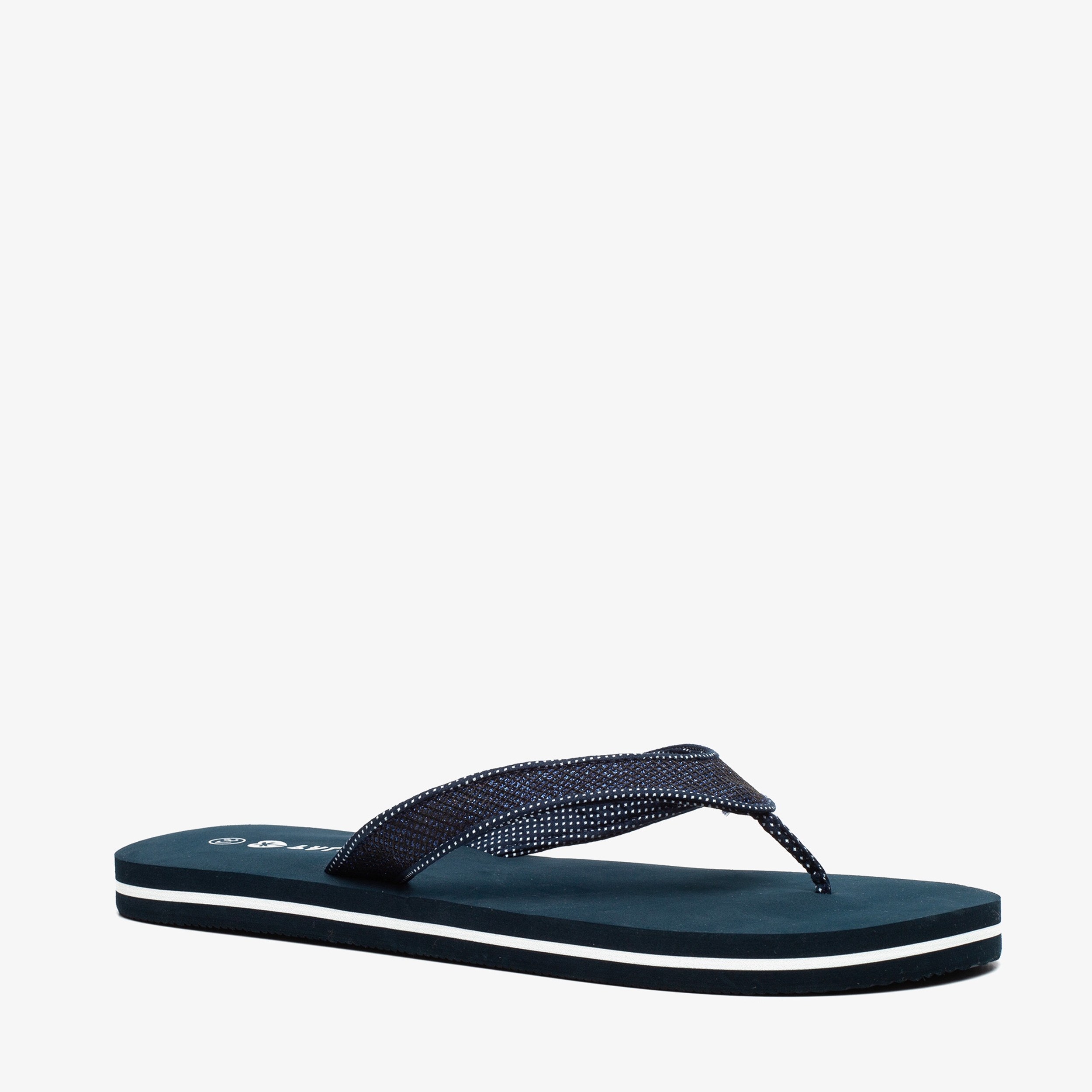 donkerblauwe slippers dames