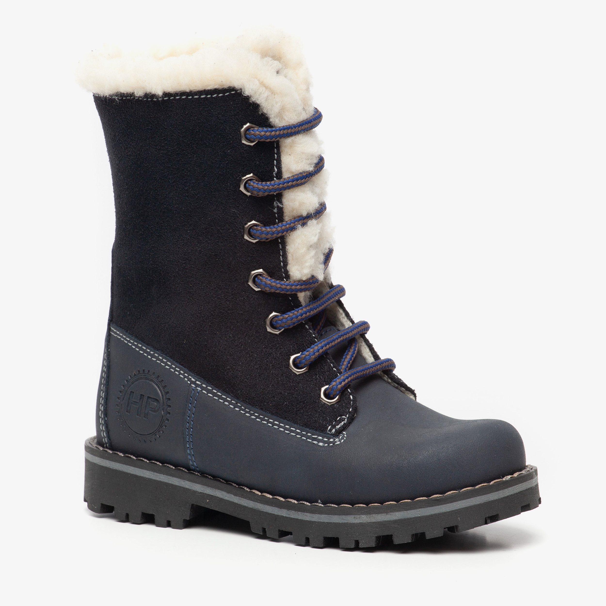 Hush Puppies gevoerde leren kinder veterboots online Hush Puppies gevoerde leren meisjes laarzen online bestellen