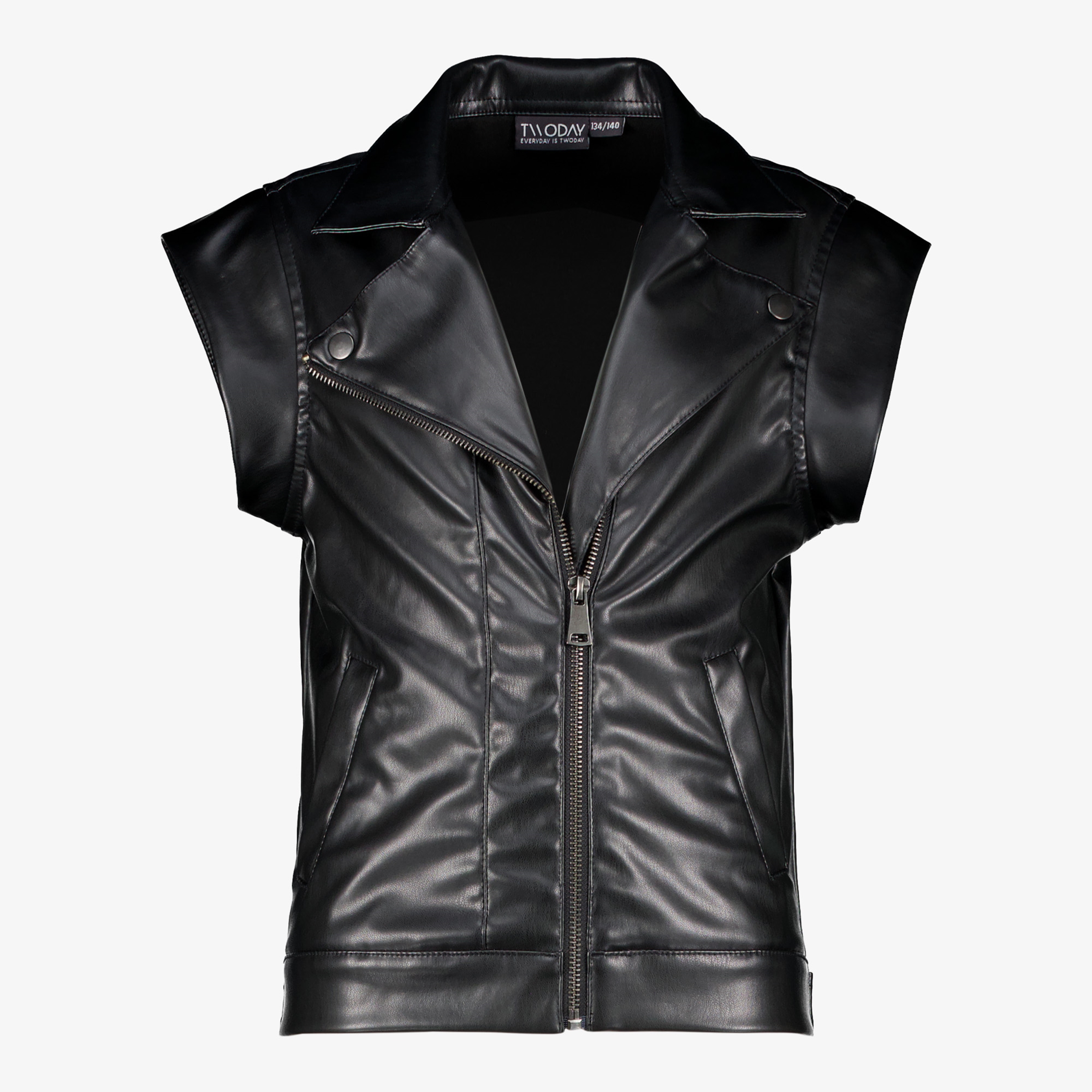 Gilet In Pelle PU Per Uomo - Giubbotto Motociclistico Stile Punk Con Tasche Con Cerniera, Trend Streetwear - Foto 10