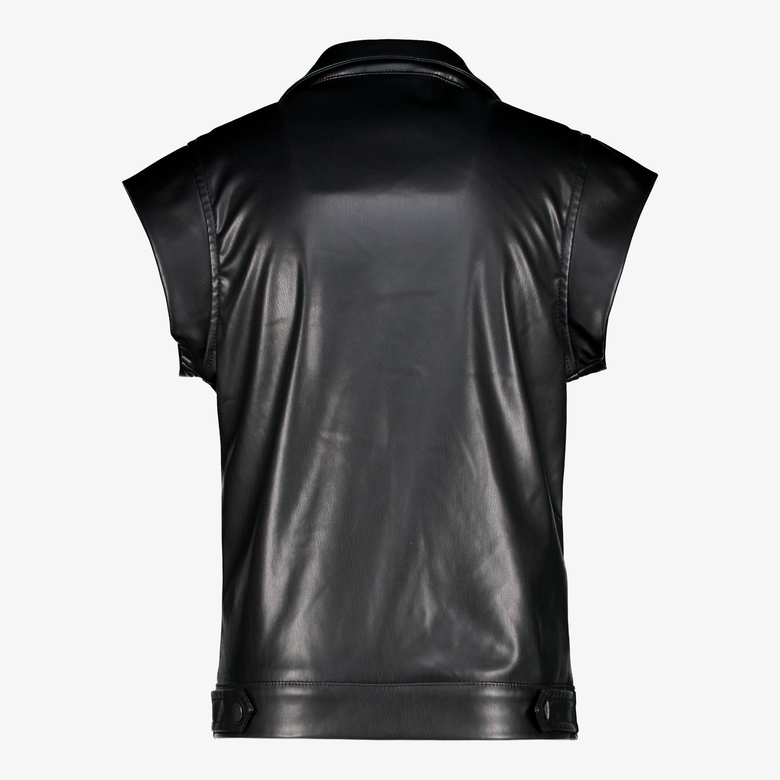 Gilet In Pelle PU Per Uomo - Giubbotto Motociclistico Stile Punk Con Tasche Con Cerniera, Trend Streetwear - Foto 5