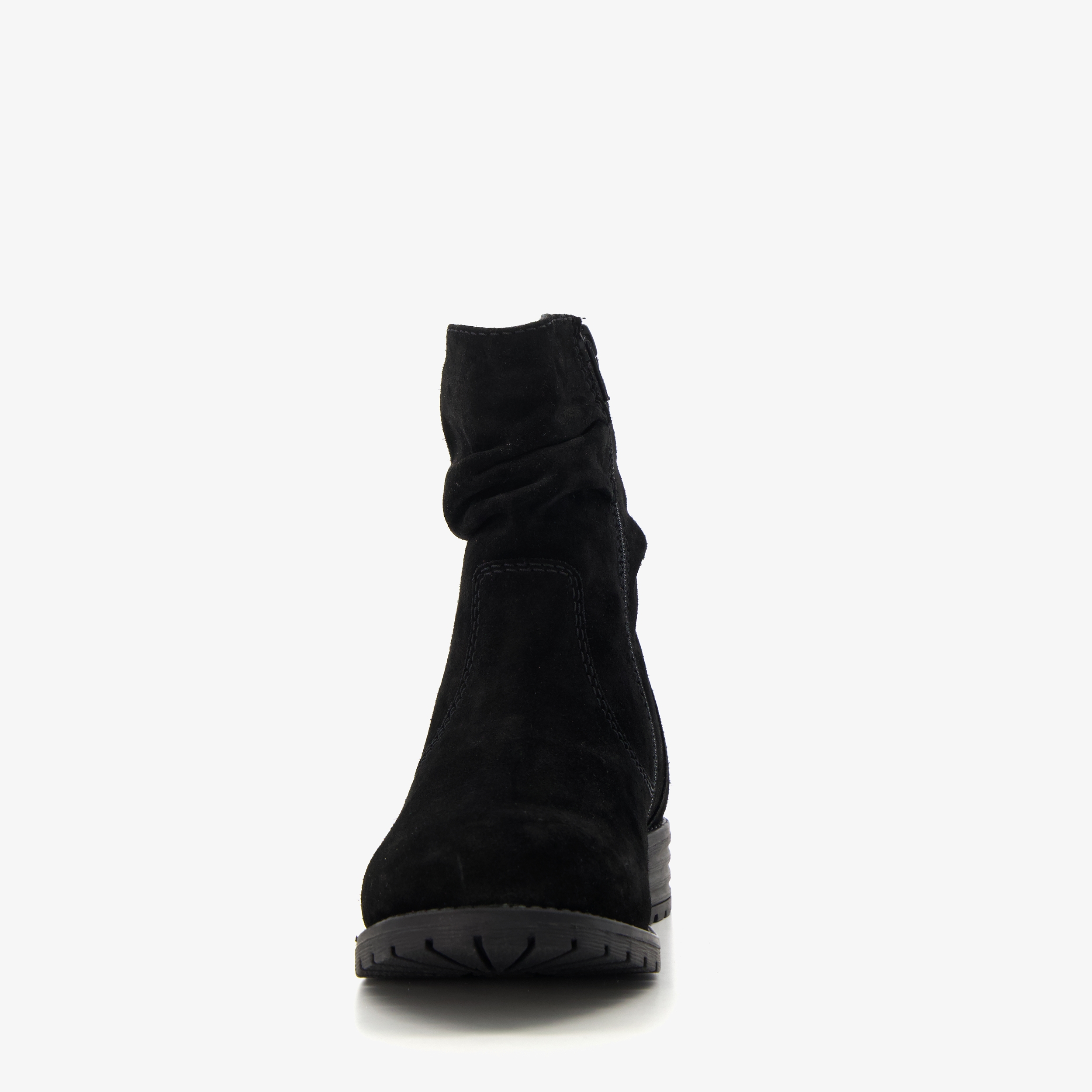 Hush Puppies suède dames enkellaarsjes zwart online bestellen Scapino