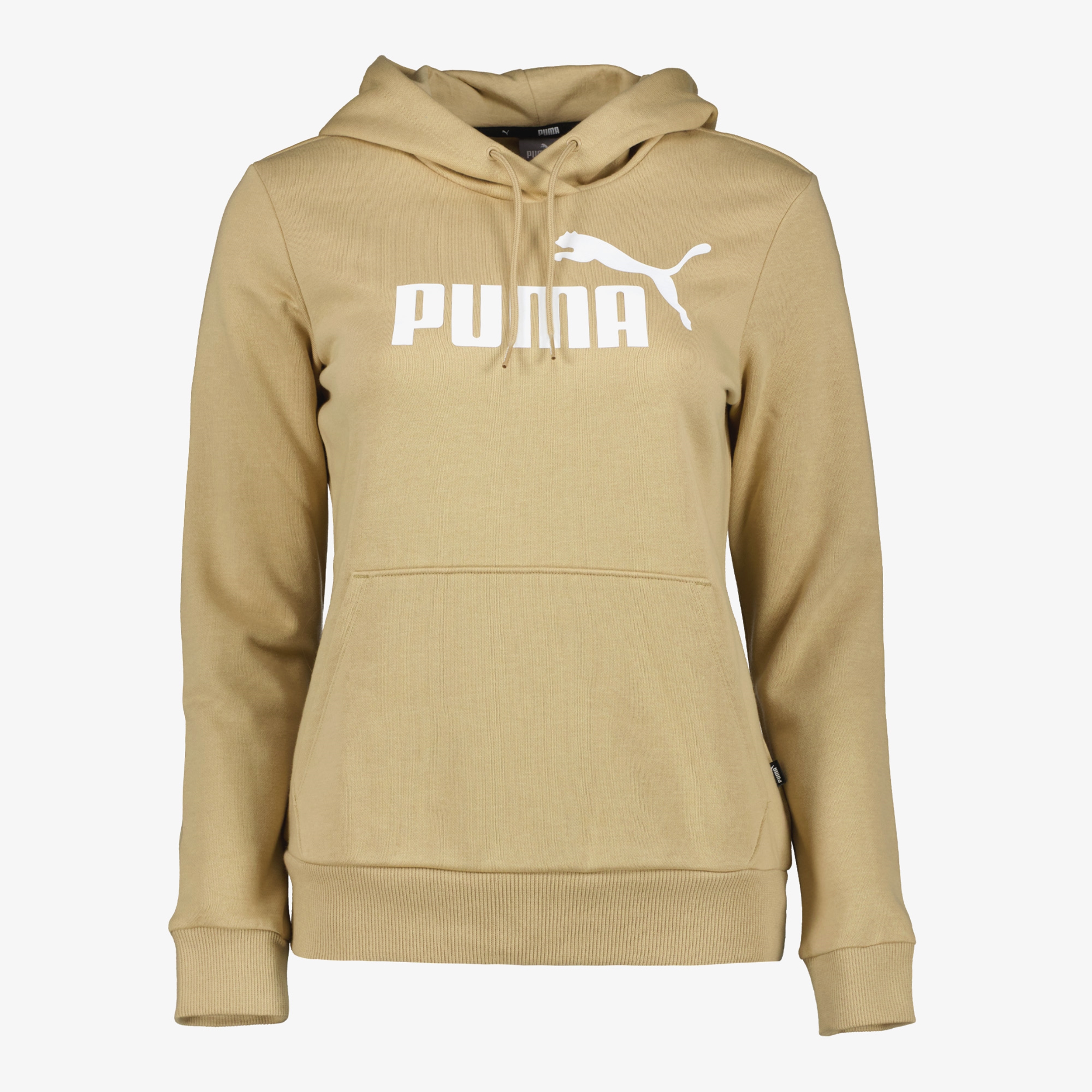 Puma Essentials Logo Dames Hoodie Beige Online Bestellen Scapino